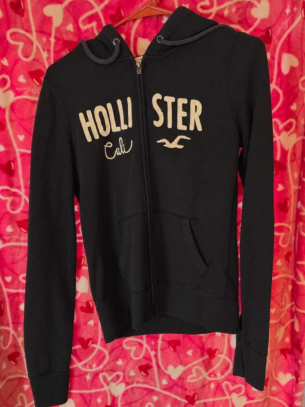 **Y2K Vintage Hollister Cali Full-Zip Hoodie ๐**